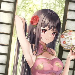 This is a pixiv picture whose title is チャイナ輝夜.