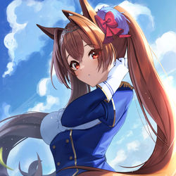 This is a pixiv picture whose title is ダイワスカーレット.