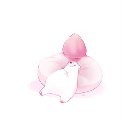 This is a pixiv picture whose title is しろくまいちご大福.
