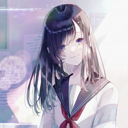 This is a pixiv picture whose title is 君はいつも.