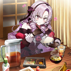 This is a pixiv picture whose title is サロメお嬢様の優雅な晩餐.