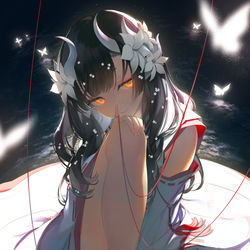 This is a pixiv picture whose title is 天命の傀儡.