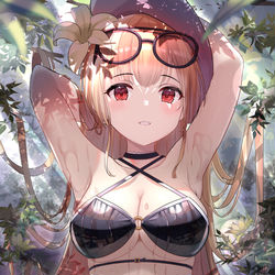 This is a pixiv picture whose title is 水浴び.