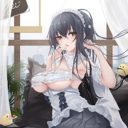 This is a pixiv picture whose title is Maid Indomitable.