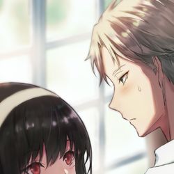 This is a pixiv picture whose title is ロイドとヨル.