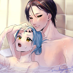 This is a pixiv picture whose title is ディアリムお風呂.