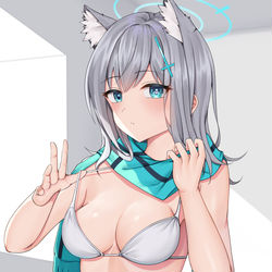 This is a pixiv picture whose title is 誘いシロコ2.