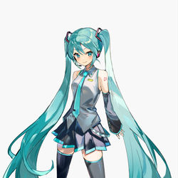 This is a pixiv picture whose title is 初音ミク.