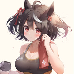 This is a pixiv picture whose title is トレーニング後.