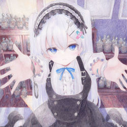 This is a pixiv picture whose title is 抱っこして・・・っ.