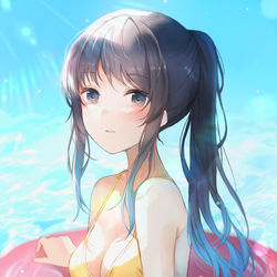 This is a pixiv picture whose title is 夏が待ち遠しい。.