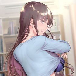 This is a pixiv picture whose title is 飲みに行った帰りに、自室と間違え気になる男子の家にやってきてし～.