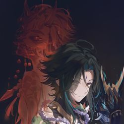 This is a pixiv picture whose title is 魈.