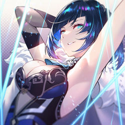 This is a pixiv picture whose title is 夜兰.