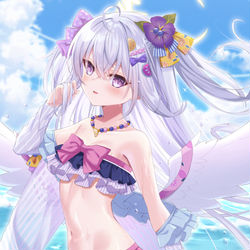 This is a pixiv picture whose title is 水着アズサ.