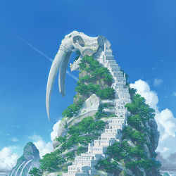 This is a pixiv picture whose title is 階獣.