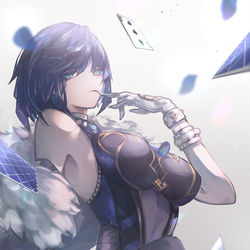 This is a pixiv picture whose title is 夜兰.