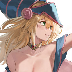 This is a pixiv picture whose title is Black Magician Girl.