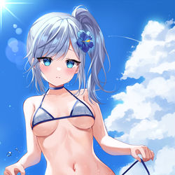 This is a pixiv picture whose title is 👙.