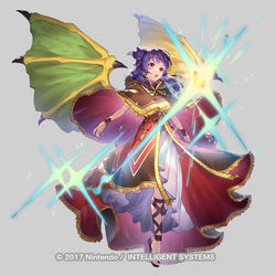 This is a pixiv picture whose title is 【FEH】護りし竜人　ミルラ.