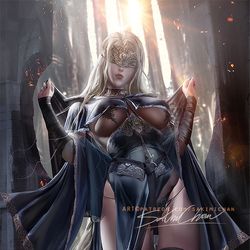 This is a pixiv picture whose title is ファイアキーパー Fire Keeper 防火女.