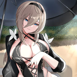 This is a pixiv picture whose title is Aponia (Swimsuit Edition).