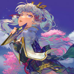 This is a pixiv picture whose title is 神里绫华.