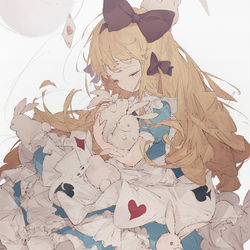 This is a pixiv picture whose title is Alice.