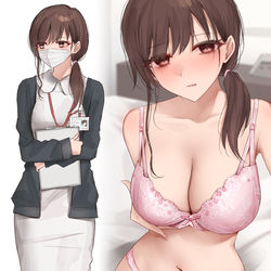 This is a pixiv picture whose title is 歯科衛生士の裏垢(FANBOX).