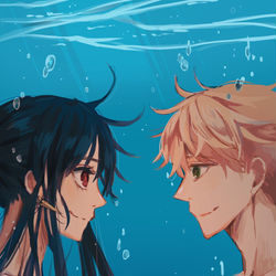 This is a pixiv picture whose title is ぶくぶく.