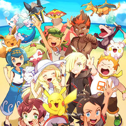 This is a pixiv picture whose title is アローラ！！.