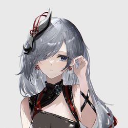 This is a pixiv picture whose title is 44日目、申鶴.