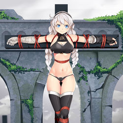 This is a pixiv picture whose title is Kiana's Punishment.