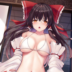 This is a pixiv picture whose title is 紐霊夢.