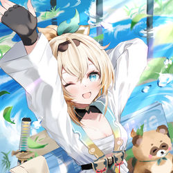 This is a pixiv picture whose title is 雨上がりいろは殿.