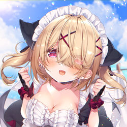 This is a pixiv picture whose title is お仕事中に失敗しちゃうメイドちゃん③.