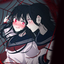 This is a pixiv picture whose title is 本心.