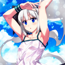 This is a pixiv picture whose title is 暑い日の妖夢ちゃん！.