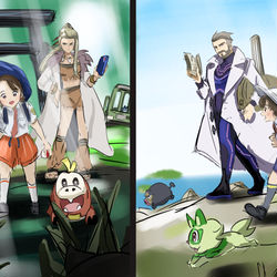 This is a pixiv picture whose title is ポケモンのイラスト。.