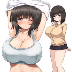 This is a pixiv picture whose title is 脱ぐ女の子.