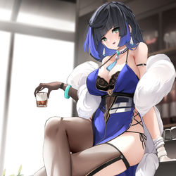 This is a pixiv picture whose title is 夜兰.