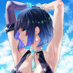 This is a pixiv picture whose title is 夜蘭６.