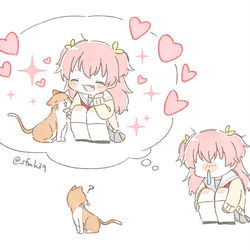 This is a pixiv picture whose title is 🐈　🤧.