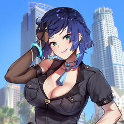 This is a pixiv picture whose title is 夜蘭.