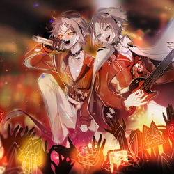 This is a pixiv picture whose title is 2-3月.
