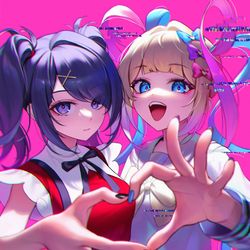 This is a pixiv picture whose title is NEEDY GIRL OVERDOSE.