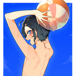 This is a pixiv picture whose title is 夏っぽい.