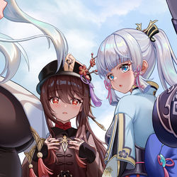 This is a pixiv picture whose title is Carry&Support  主C和辅助.