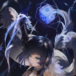 This is a pixiv picture whose title is 夜兰:D.