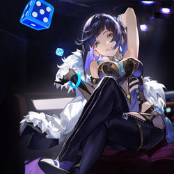 This is a pixiv picture whose title is yelan.